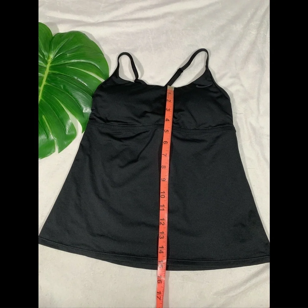 NEW Nike Swimsuit Cross-Back‎ Black Tankini Top